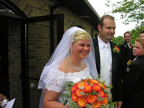 Tina's wedding photo