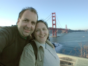 Mike and Noran on their Honeymoon