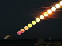 Moonrise photo sequence